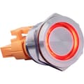Miniatyrbild 1 av 3: Joy-it BUTTON22A-M-RD BUTTON22A-M-RD Tryckknappsomkopplare 250 V/AC 3 A 1x På/Av momentan Röd (Ø x H) 25 mm x 35 mm IK1