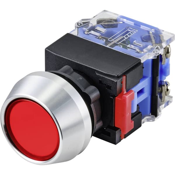 TRU COMPONENTS TC-9428096 LAS0-L-11Z/R Tryckströmbrytare 250 V 5 A 1x Av/På låsande IP40 1 st