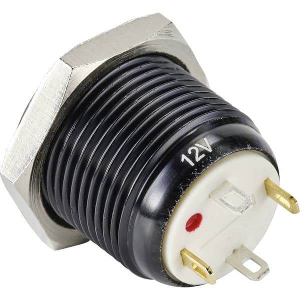 TRU COMPONENTS TC-9428164 GQ16F-10E/J/B/12V/A Tryckströmställare 48 V/DC 2 A 1x Av/(På) momentan Blå IP65 1 st