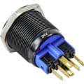 Miniatyrbild 2 av 2: TRU COMPONENTS TC-9428220 GQ22-11ZE/B/12V/A Tryckströmställare 250 V/AC 3 A 1x Av/På låsande Blå IP65 1 st