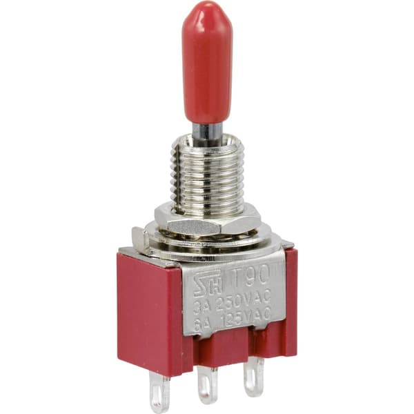 TRU COMPONENTS TC-9353984 Vippströmbrytare 250 V/AC 3 A 1x På/Av/På låsande 1 st
