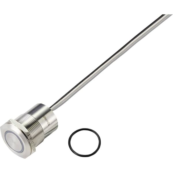 TRU COMPONENTS TC-9554808 Sensor-switch 24 V 0.5 A 1x Av/På låsande Grön, Röd (Ø) 25 mm IP65 1 st