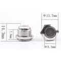Miniatyrbild 4 av 4: TRU COMPONENTS TC-9563700 Tryckströmställare 16 V 0.05 A 1x Av/(På) Kontaktelement (Ø x H) 13.7 mm x 14.3 mm IP65 1 st