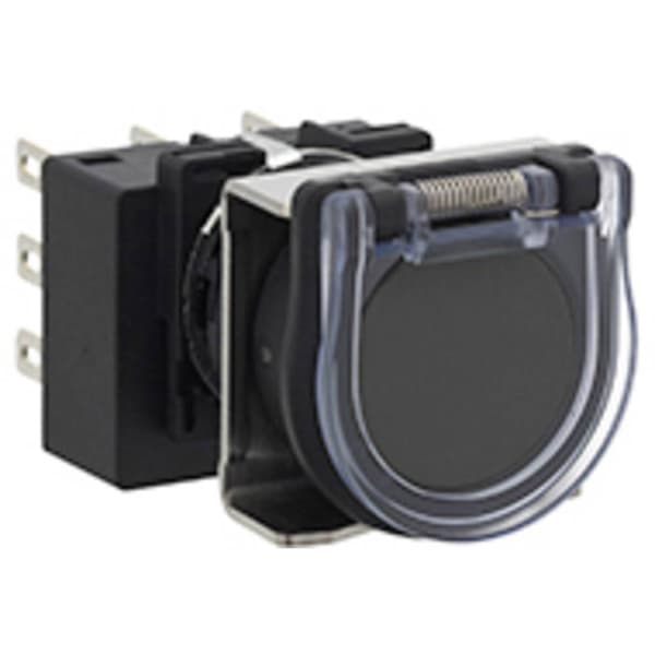 Idec LB6GB-M1T6B LB6GB-M1T6B Tryckknapp för lampa 250 V, 125 V, 30 V 5 A 2x Av/(På) momentan (Ø) 22 mm IP65 1 st