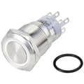 Miniatyrbild 1 av 2: TRU COMPONENTS TC-10090988 LAS1-AGQ-22ZE/W/24V/S Vandalskyddad Tryckströmställare 250 V/AC 3 A 2x På/På låsande Vit IP6