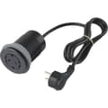 Miniatyrbild 4 av 4: Sygonix SY-4780160 Eluttag Infälld USB-uttag, Petskydd, med USB-C® Svart