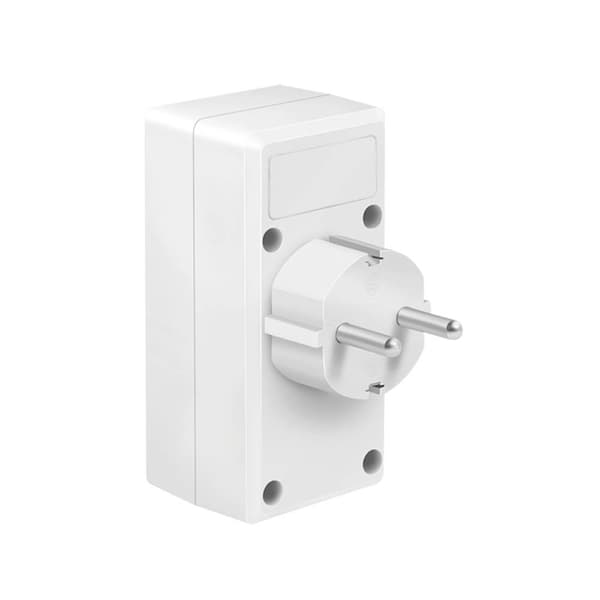 LogiLink PA0276 Anslutningsdosa med USB- Laddningsutgång, Petskydd, Överspänningsskydd IP20 Vit