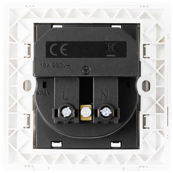Sygonix SY-5238674 Eluttag Infälld Power Delivery, Petskydd, med USB-C® Vit