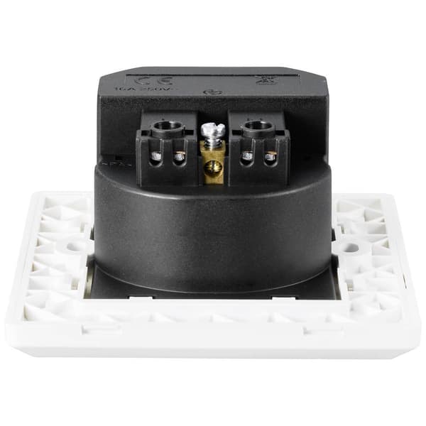 Sygonix SY-5238674 Eluttag Infälld Power Delivery, Petskydd, med USB-C® Vit