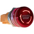 Miniatyrbild 1 av 2: Joy-it Button22NA-02 Button22NA-02 Nödstoppsknapp 220 V låsande Röd, Grön (Ø x L) 22 mm x 46.50 mm IP67, IK10 1 st