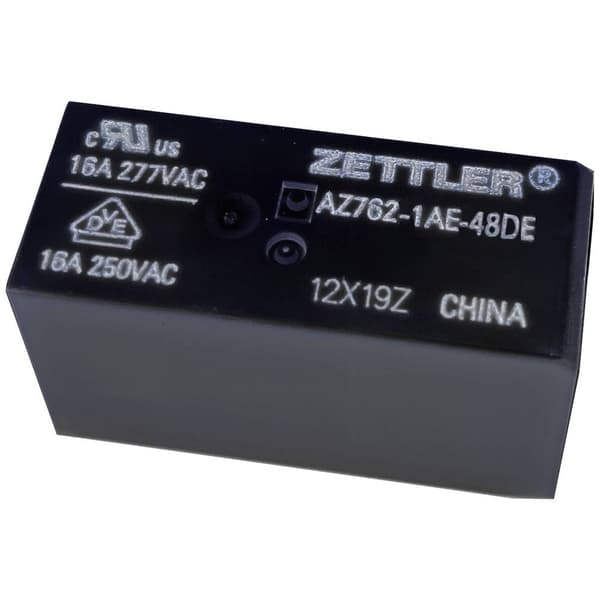 Zettler Electronics AZ762-1AE-48DE Kretskort-relä 48 V/DC 16 A 1 NO 1 st