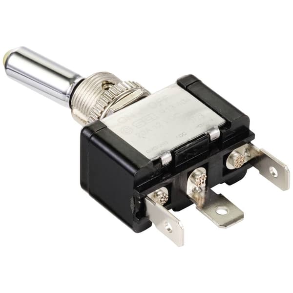 TRU COMPONENTS TC-11193836 Vippströmställare 12 V/DC 20 A 1x Av/På låsande 1 st