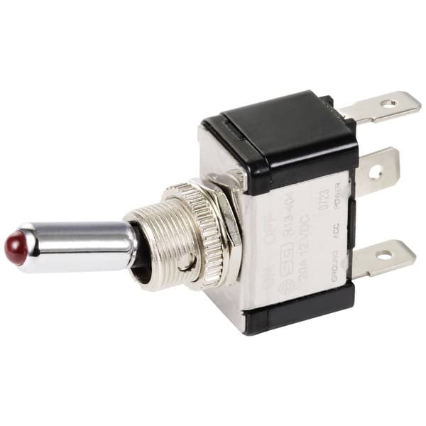 TRU COMPONENTS TC-11193840 Vippströmställare 12 V/DC 20 A 1x Av/På låsande 1 st