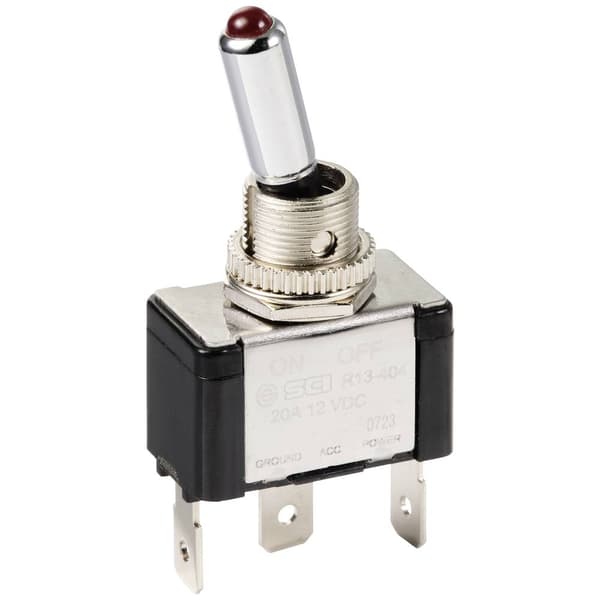 TRU COMPONENTS TC-11193840 Vippströmställare 12 V/DC 20 A 1x Av/På låsande 1 st