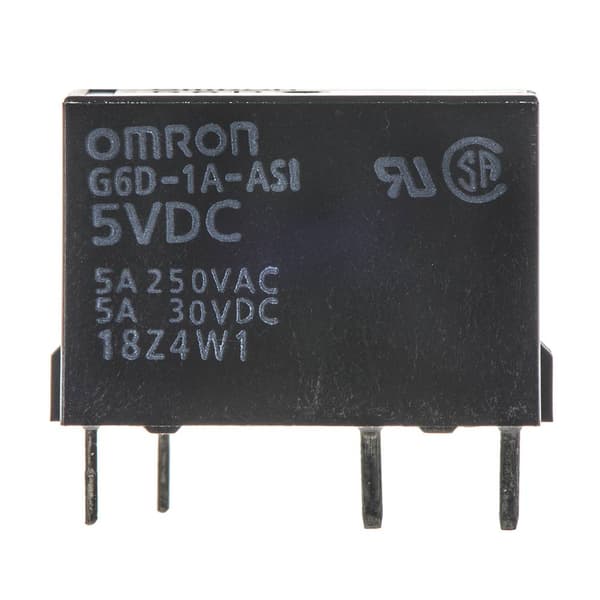 Omron G6D-1A-ASI-DC5 Power-relä 5 V/DC 5 A 1 NO 1 st Bag