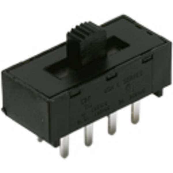 C & K Switches L204011MS02Q Skjutomkopplare 125 V 4 A 2x På/På/På/På 1 st Bulk