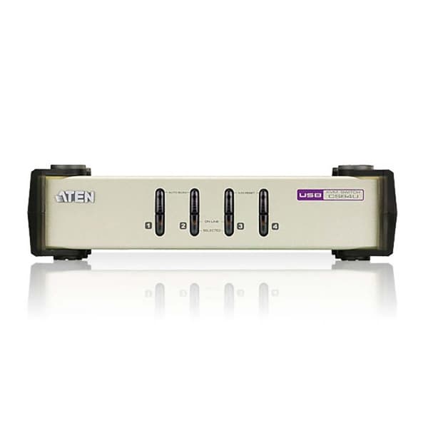 Aten CS84U 4-Väylä KVM Switch Hopea