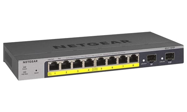 Przełącznik Smart 8x1GB PoE 2xSFP GS110TP Grå