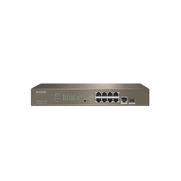 SWITCH PoE Tenda cu management L3 cu 10 porturi (8 x GE PoE, 1 x GE, 1 x SFP) IEEE 802.3at/af, carcasa metalica, rackabil "TEG5310P-8-150W" (timbru ve