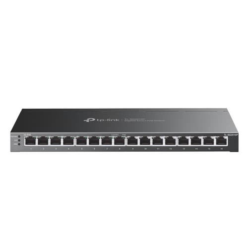 TP-Link Omada 16-Port Gigabit Smart Switch with 8-Port PoE+ Svart