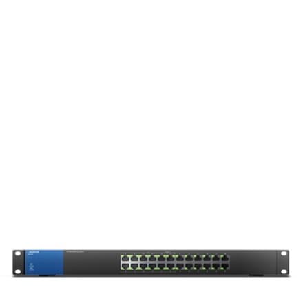 Linksys | LGS124P-EU | Unmanaged Switch | 24x Port | 1Gbit/s | 120W PoE