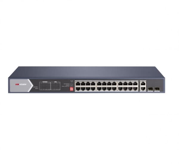SWITCH. PoE Hikvision, port Gigabit x 20, SFP SFP x 2, carcasa metalica, "DS-3E0528HP-E" (timbru verde 2 lei)