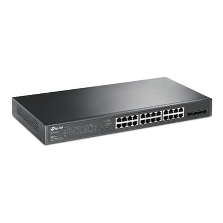 TP-LINK | JetStream 28-Port Gigabit Smart Switch | TL-SG2428P | Web Managed | Rackmountable | SFP ports quantity 4 | PoE+ ports quantity 24 | Power su