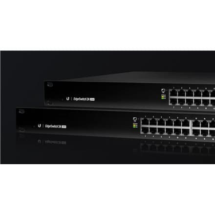 Ubiquiti | Switch | ES-24-250W | Web managed | Rackmountable | Gigabit Ethernet (copper) ports quantity 24 | SFP ports quantity 2 | 12 month(s) Svart