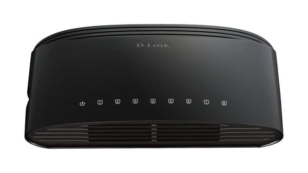 Switch D-Link DES-1008D/E 8-port 10/100, Desktop Svart