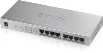 Switch ZyXEL GS1008-HP, 8 Port Gigabit PoE+ unmanaged, 60W Harmaa