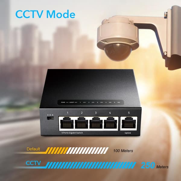 Cudy GS105 network switch Gigabit Ethernet (10/100/1000) Black