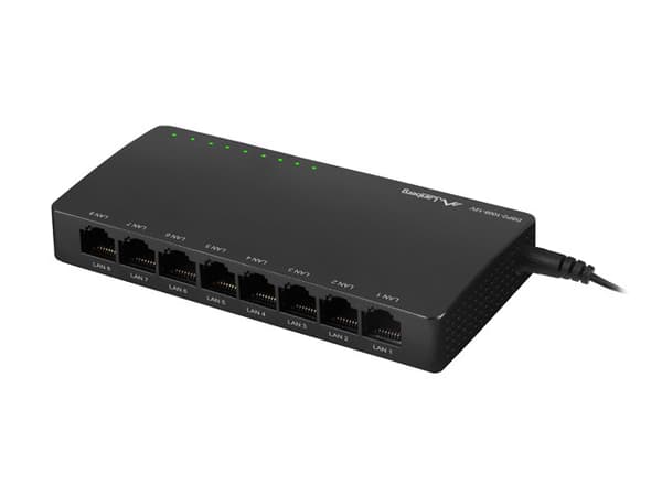 LANBERG SWITCH DSP2-1008-12V  (8-PORT, 12V, 1GB/S)