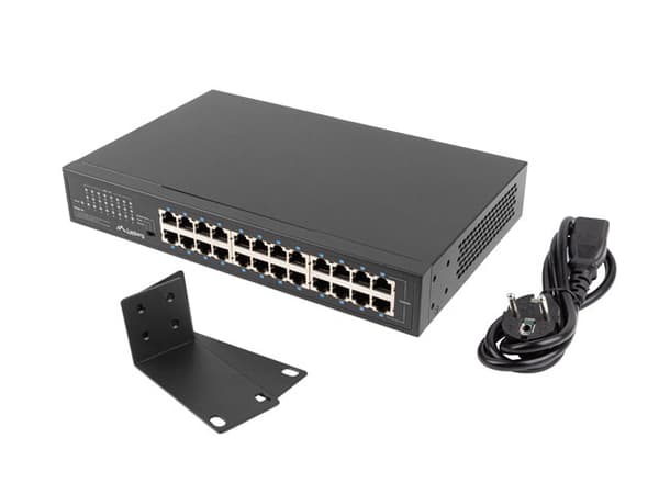 Lanberg Switch RSGE-24 Rack 19"  (24-port, 1Gb) Svart