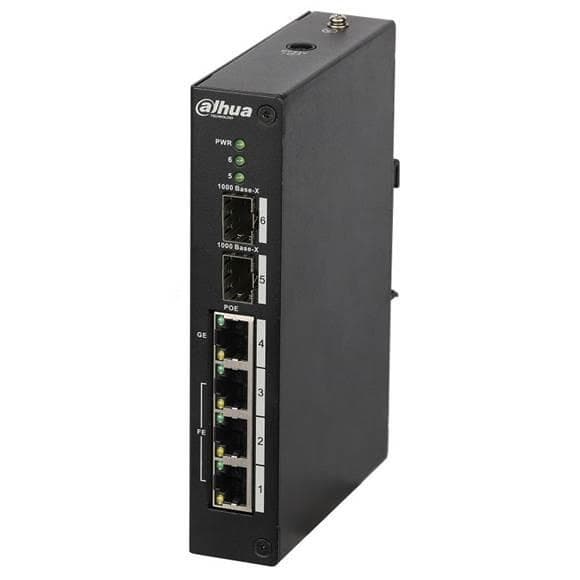 SWITCH DAHUA PFS3206-4P-96 Svart