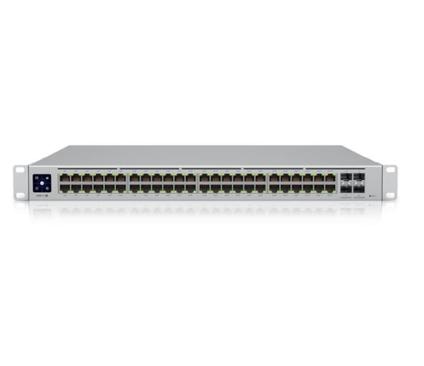 Switch|UBIQUITI|USW-PRO-48-POE|Type L3|Rack|48x10Base-T / 100Base-TX / 1000Base-T|4xSFP|PoE+ ports 48|600 Watts|USW-PRO-48-POE Sølv