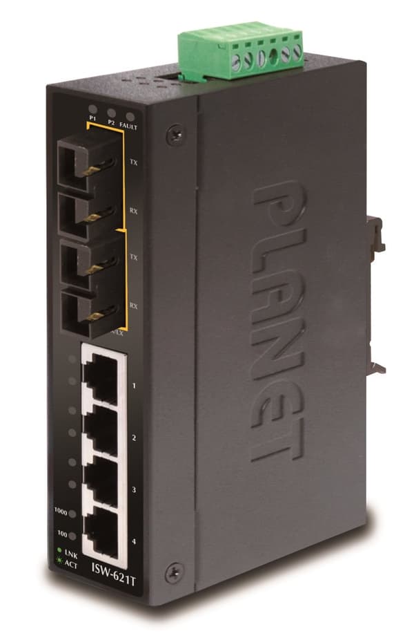 PLANET ISW-621T network switch Unmanaged L2 Fast Ethernet (10/100) Blue Blå