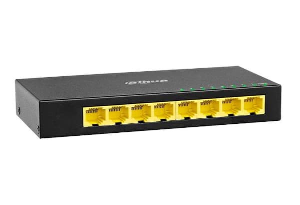 Switch|DAHUA|PFS3008-8GT-V2|Type L2|DH-PFS3008-8GT-V2 Svart