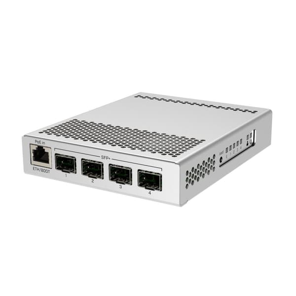 Switch|MIKROTIK|1x10Base-T / 100Base-TX / 1000Base-T|4xSFP+|PoE ports 1|CRS305-1G-4S+IN Hvit