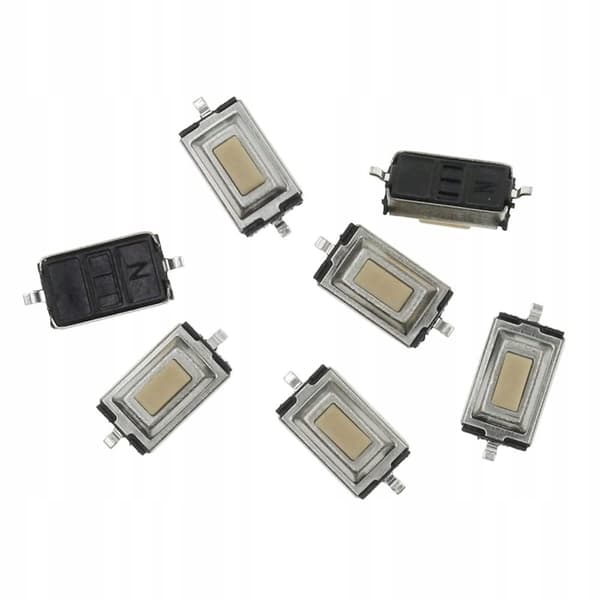 Taktafbryder SMT monostabil 3x6 h=2,5 mm, sæt med 10 stk.