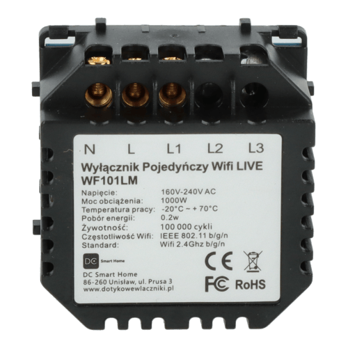 Enkelt Wi-Fi Live Line Light Switch Modul