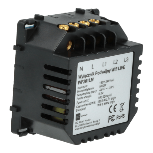 Dobbelt Wi-Fi Live Line Light Switch Modul