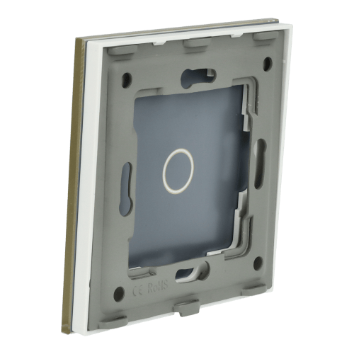 Enkelt glaspanel 1G Gold DC Smart Home