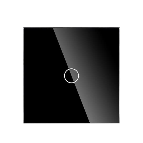 Enkelt glaspanel 0G Sort DC Smart Home