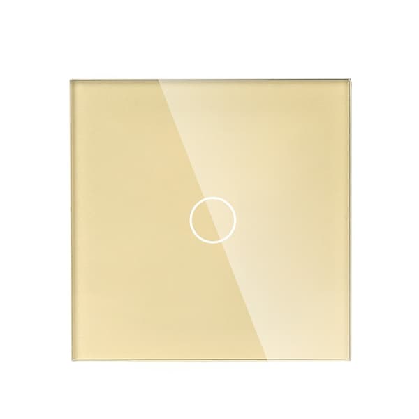 Enkelglaspanel 0G Guld DC Smart Home