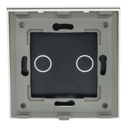 Enkelt glaspanel 2G Hvid DC Smart Home