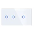 Miniatyrbillede 1 af 5: Dobbelt glaspanel 2G1G Hvid DC Smart Home