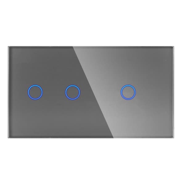 Glaspanel Dobbelt 2G1G Grå DC Smart Home