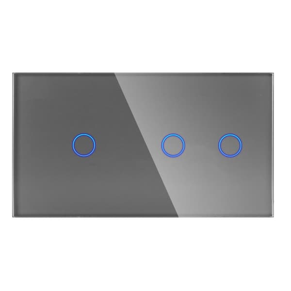 Glaspanel Dubbel 1G2G Grå DC Smart Home