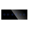 Miniatyrbillede 1 af 5: Triple Glas Panel 2G2G2G Sort DC Smart Home