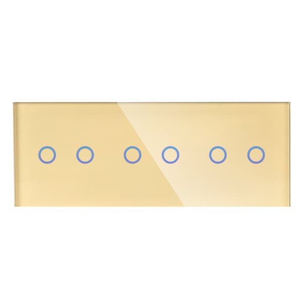 Triple Glas Panel 2G2G2G Gold DC Smart Home